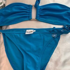 Body Glove Turquoise Bandeau Two-Piece Bikini S